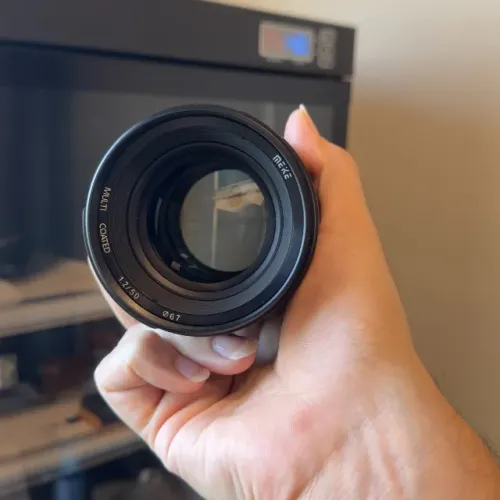 Lente MEIKE para Canon RF 50mm f1.2 (pouquíssimo uso)
