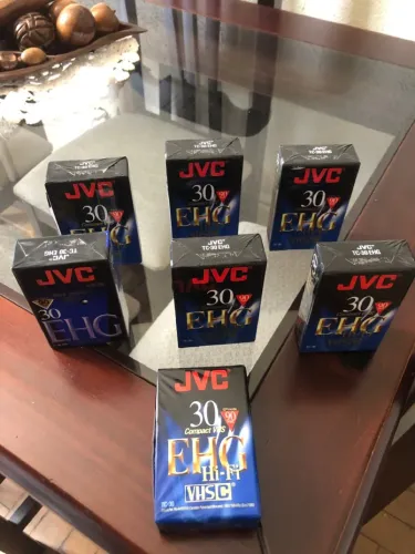 Fitas VHS JVC 30 EHG - 7 unidades