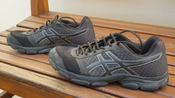 Tênis Asics Patriot 8 - Cinza e Preto TAM BRA 42/ US 10,5