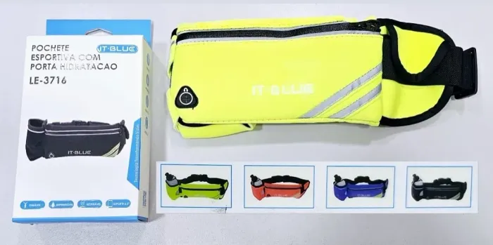 Pochete Esportiva com Porta Hidratação IT-BLUE