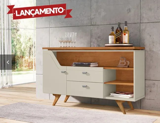 Aparador  buffet Moderno Lançamento ( Montagem grátis) 