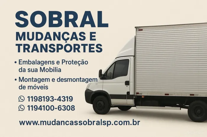 Sobral Mudanças Toda Capital SP Grande SP Interior SP Serviço de Qualidade Chama 