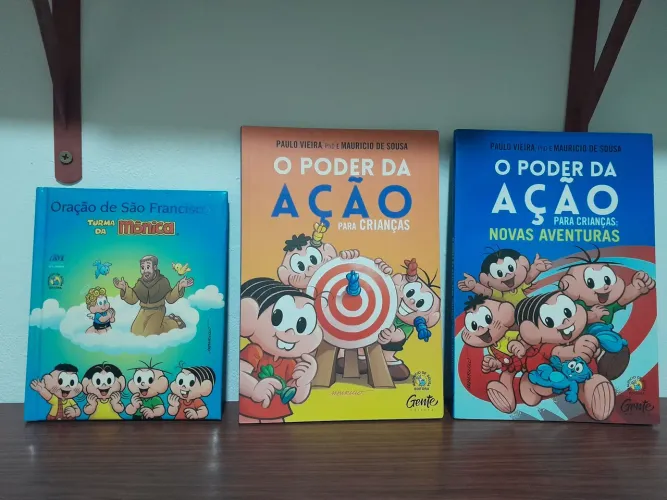 3 Livros turma da Mônica