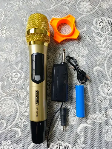 Microfone sem fio UHF 1 bastão profissional 