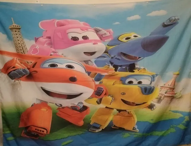Painel de  Festa Super Wings  Grande...