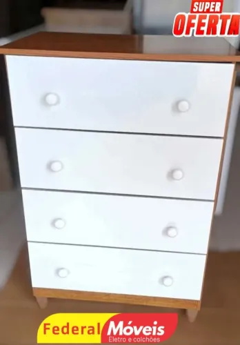 Cômoda 4 Gavetas - Nova e de Qualidade!