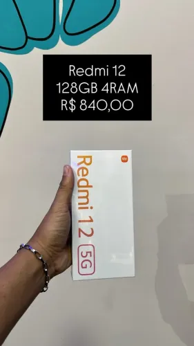 Redmi 12 / 128GB / 4RAM / R$ 840,00 | Novo Lacrado | Loja Física