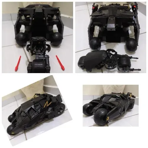 (RARO)Batmovel - c/moto TDK-Tumbler Batman Begins (COMPLETA) com os mísseis