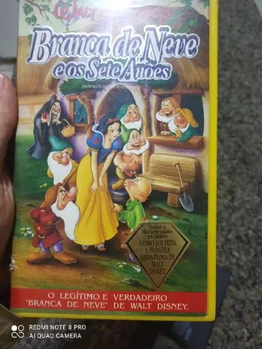 VHS Disney - Branca de neve - versão original