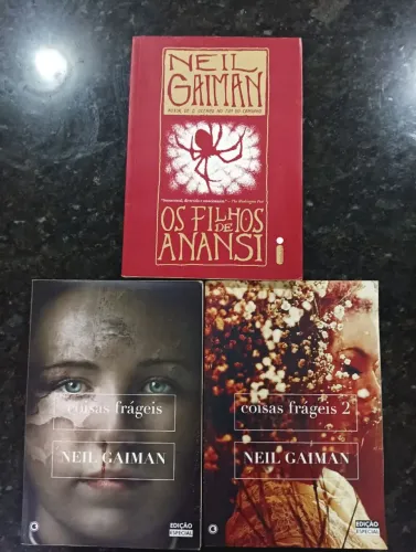 Livros Os Filhos de Anansi + Coisas Frágeis Vol. I e II