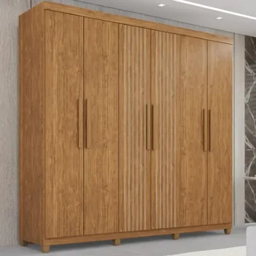 Guarda Roupa 100% MDF 6 portas 2 Gavetas DIVIDIMOS EM ATE 10x SEM JUROS