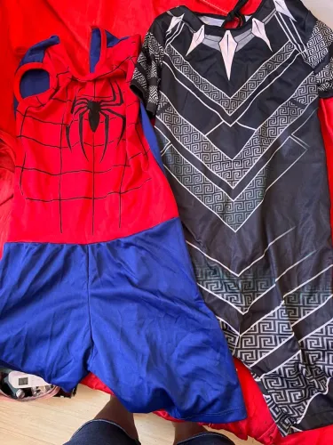 Fantasia Homem Aranha e Pantera Negra