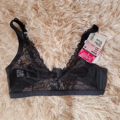 Sutiã lingerie gerbe Demillus preto tamanho 40