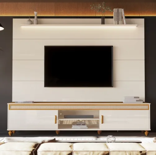 Painel até 75? Liz + Rack 2.18 com Led tt43
