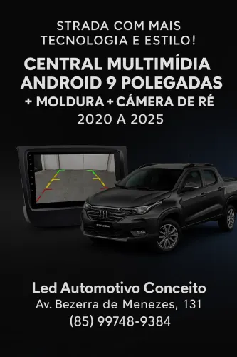 Central Multimídia Android 9 Polegadas da Strada 2020 até 2025