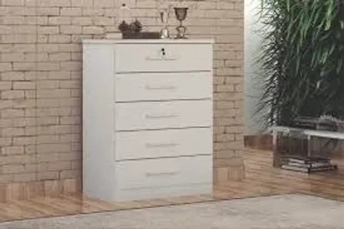 Cômoda 5Gvs Austria Novo Horizonte Branco - Entrega Rápida!
