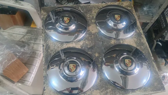 CALOTAS PORSCHE CROMADA DO FUSCA BRASÍLIA KOMBI 