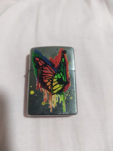 Isqueiro Zippo Personalizado Borboleta Colorida