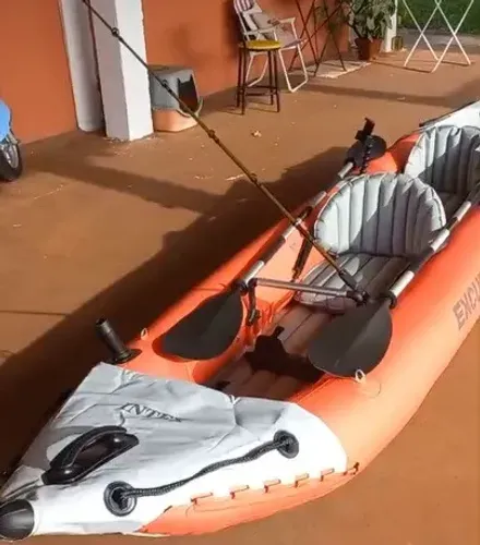 Bote Inflável Excursion Pro K2 - 2 Pessoas Intex COMPLETINHO