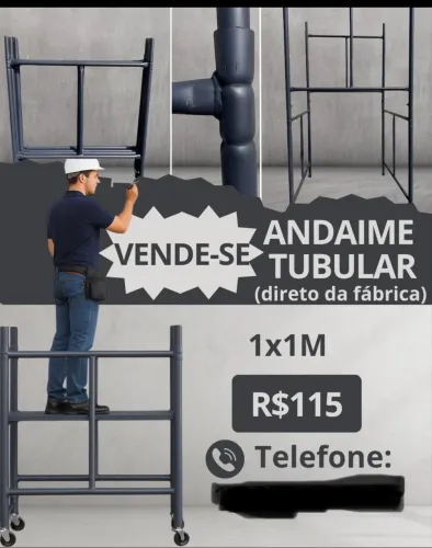 Andaime 1x1 novo direto da fábrica 115 cada peça 