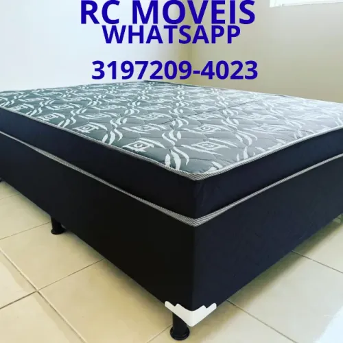Cama Box Casal OrthoBox com Colchão de Molas Ensacadas - Conforto e Durabilidade Premium