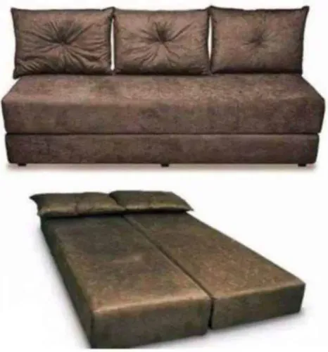 Sofá Cama 3 Lugares Marrom Confortável e Prático