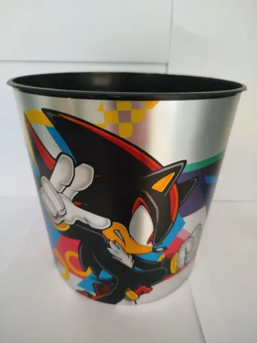 Balde de pipoca do sonic do cinema.