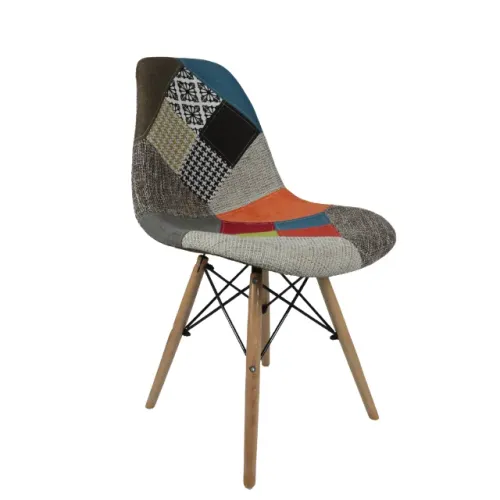 Cadeira Eames Eiffel Sem Braços Patchwork - Mod B1564