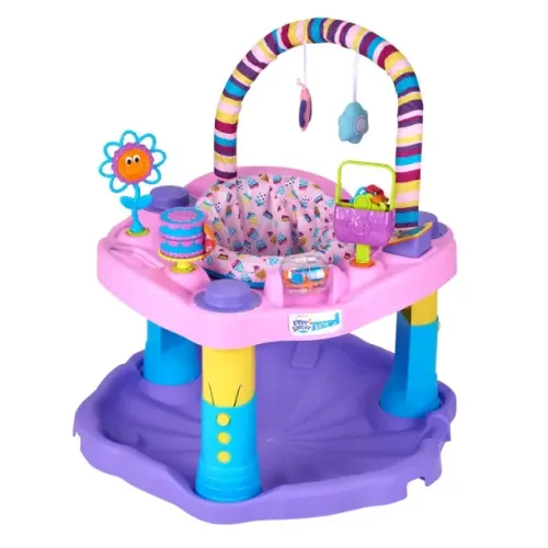 Centro De Atividades Bebê Evenflo Exersaucer Jumper Rosa