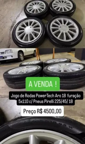 A venda jogo de rodas aro 18 Powertech