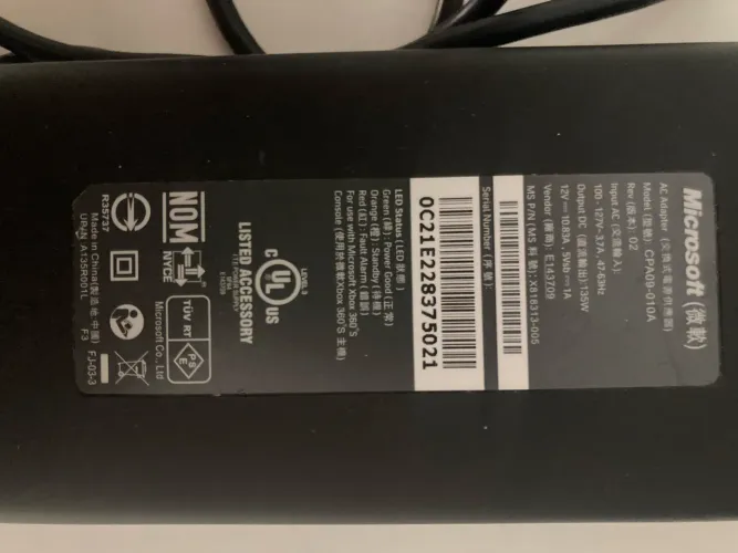 Fonte Xbox 360 original 127 v