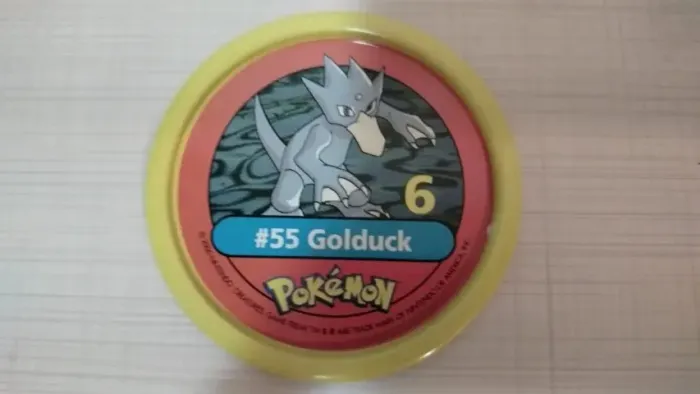 Tazos Estrela Pokémon Pokemetal #55 Golduck