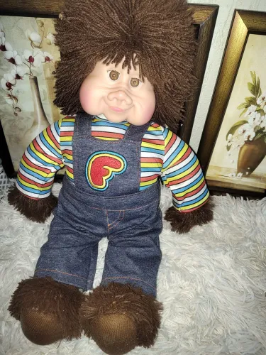 Boneco fofão antigo marca anjo anos 80 medida 50 ctm