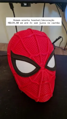 Suporte/decoração headset homem aranha