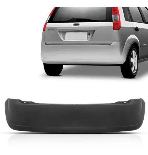 Parachoque Traseiro Ford Fiesta Hatch 2003 2004 2005 2006 2007