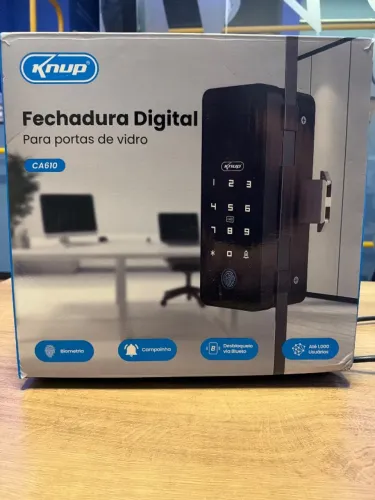 Fechadura Digital porta de vidro