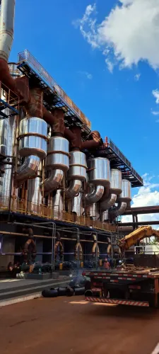 Isolamento térmico montagem e fabricação.