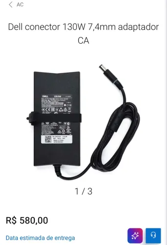 Carregadores DELL NOTEBOOK