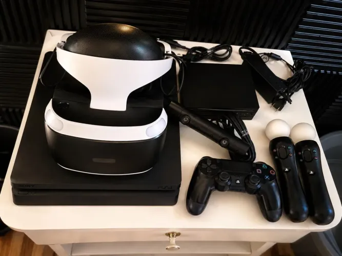 PS4 slim com oculos VR completo