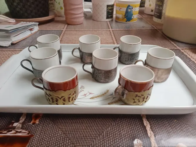 Jogo de café retrô