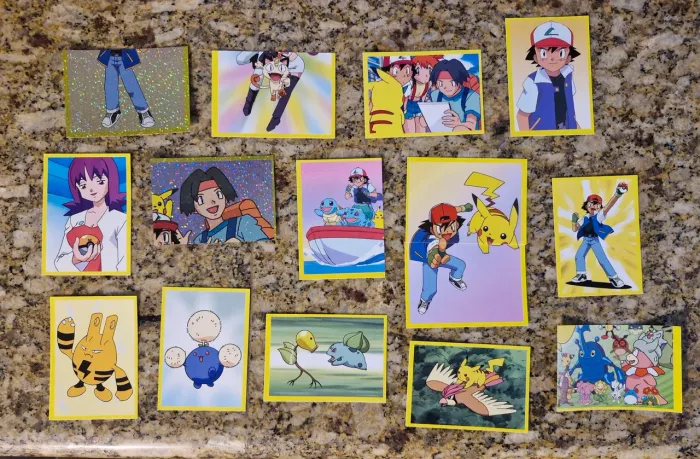 Lote 20 figurinhas Livro ilustrado Pokémon3 Panini. Impecáveis, estado de BANCA, ORIGINAIS