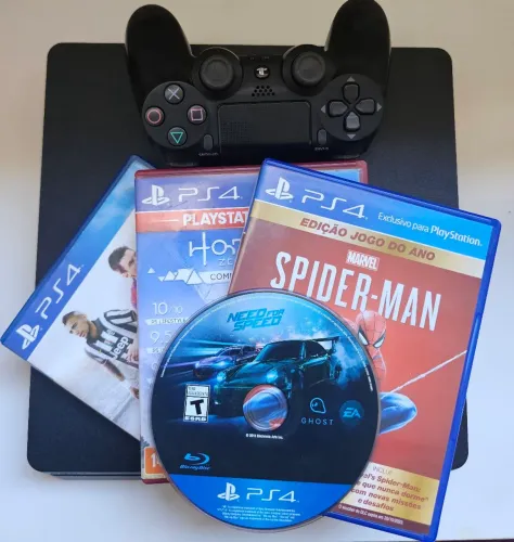 Playstation 4 Slim 1tb com jogos