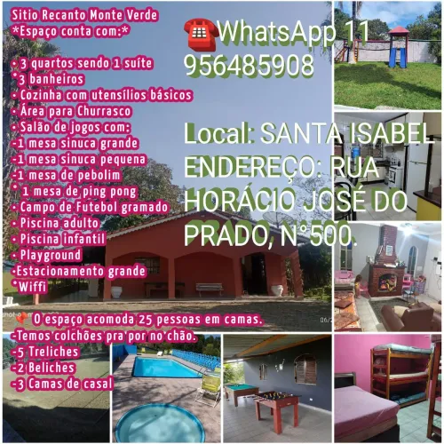 Aluga-se chácara para finais de semanas e feriados