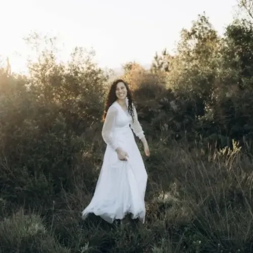 VESTIDO LONGO BRANCO COM BRILHO