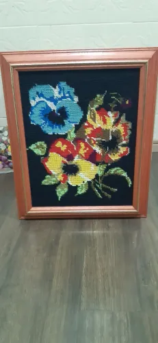 Quadro decorativo bordado 41AX34L