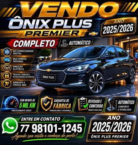Chevrolet Onix Sedan Plus Premier 1.0 12V TB Flex Aut. 4P 2026