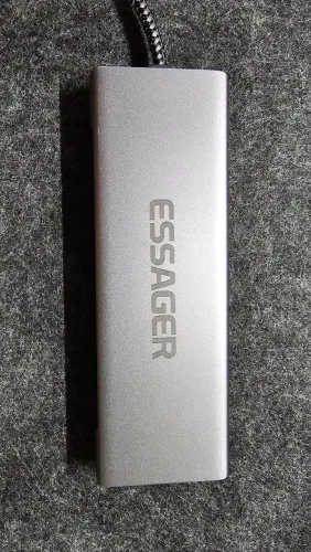 HUB USB-C 8 EM 1 COMSSD NVMe - HDMI 4K + PD 100W (ESSAGER)