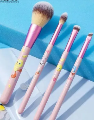 Kit Pincéis de Maquiagem Looney Tunes Importado