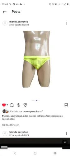 Cueca verde transparente