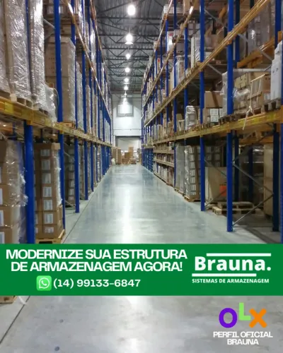 Estante Porta Paletes Brauna - Ganhe Espaço no Seu Depósito